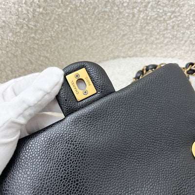 Chanel 24B Mini Flap Bag in Black Caviar and AGHW