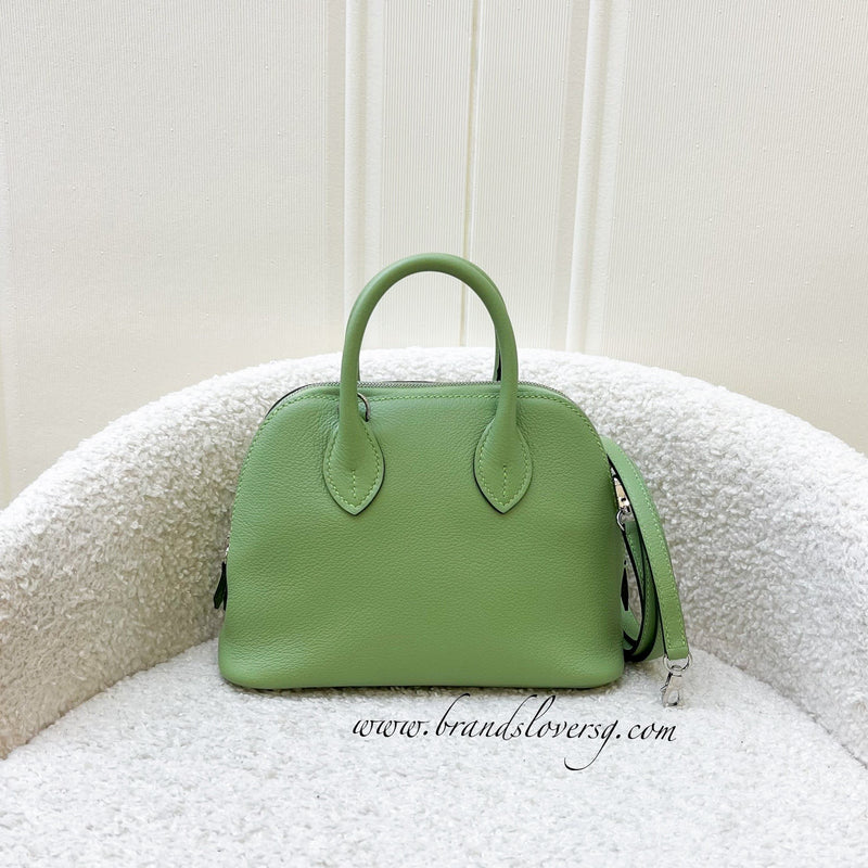 Hermes Mini Bolide in Vert Criquet Evercolor Leather and PHW