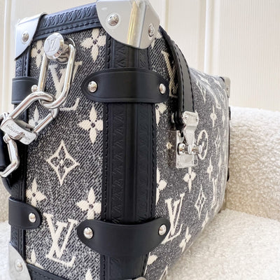 LV Side Trunk Bag in Black / Grey Denim and SHW