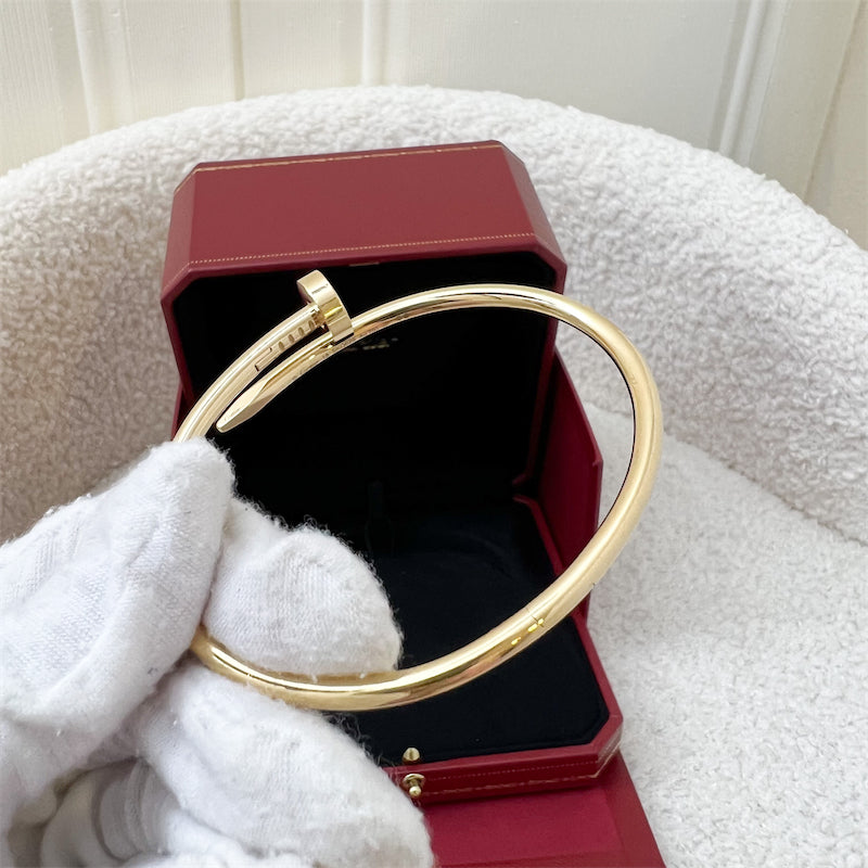 Cartier Juste Un Clou JUC Bracelet in 18K Yellow Gold Size 18