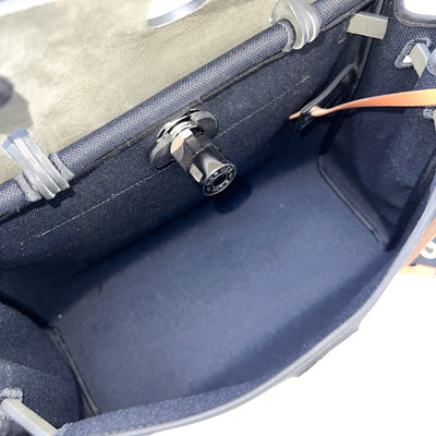Hermes HSS Special Order Herbag Zip 31 in Noir Black Toile Militaire Canvas, Black Vache Hunter Leather and PHW