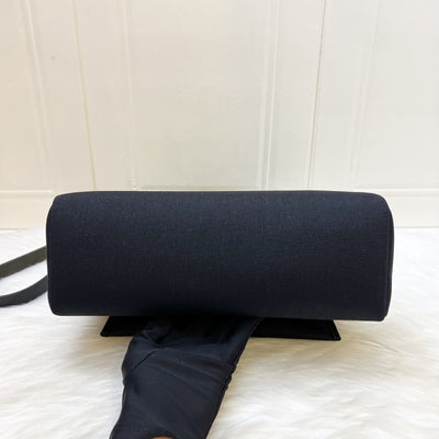 Hermes HSS Special Order Herbag Zip 31 in Noir Black Toile Militaire Canvas, Black Vache Hunter Leather and PHW