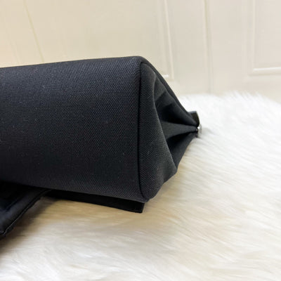 Hermes HSS Special Order Herbag Zip 31 in Noir Black Toile Militaire Canvas, Black Vache Hunter Leather and PHW