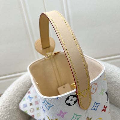 LV x TM All in BB in Murakami Multicolored Monogram Coated Canvas and GHW (Model: M13089)