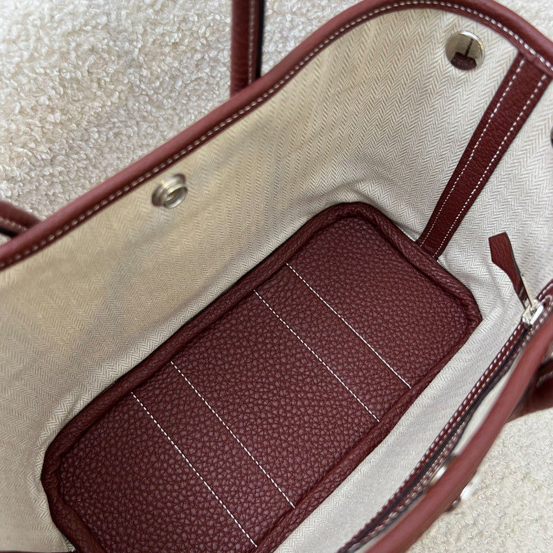 [Local Set - Jun 2025] Hermes Mini Garden Party 23 in Rouge H Negonda Leather and PHW