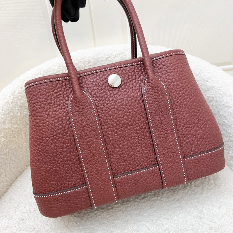 [Local Set - Jun 2025] Hermes Mini Garden Party 23 in Rouge H Negonda Leather and PHW