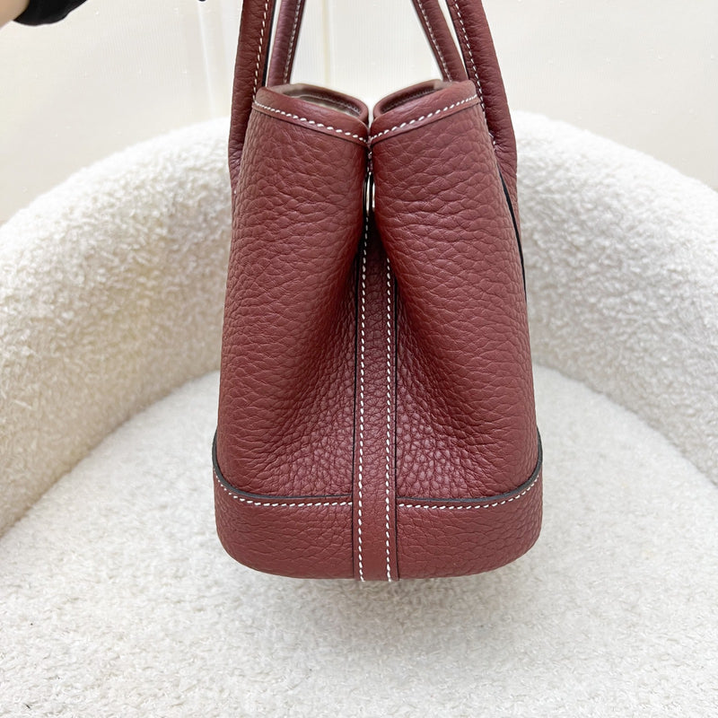 [Local Set - Jun 2025] Hermes Mini Garden Party 23 in Rouge H Negonda Leather and PHW