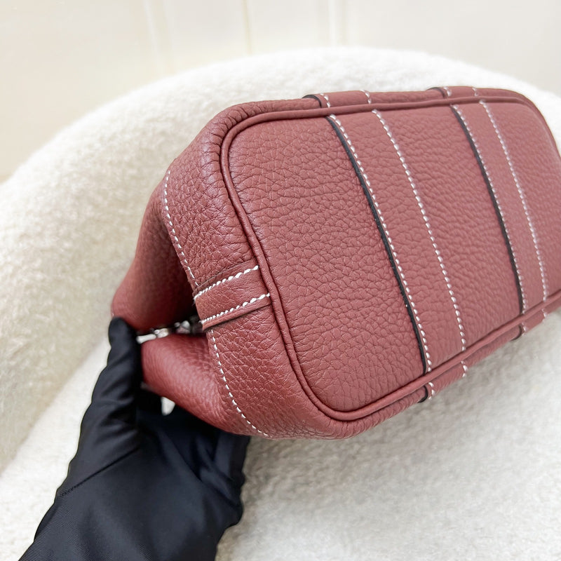 [Local Set - Jun 2025] Hermes Mini Garden Party 23 in Rouge H Negonda Leather and PHW