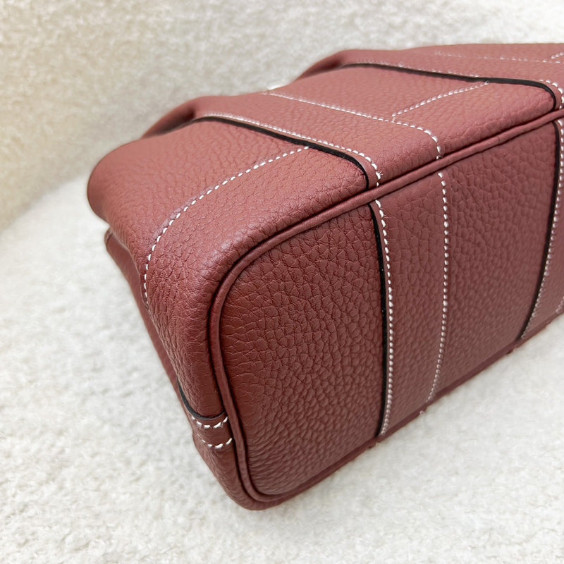 [Local Set - Jun 2025] Hermes Mini Garden Party 23 in Rouge H Negonda Leather and PHW