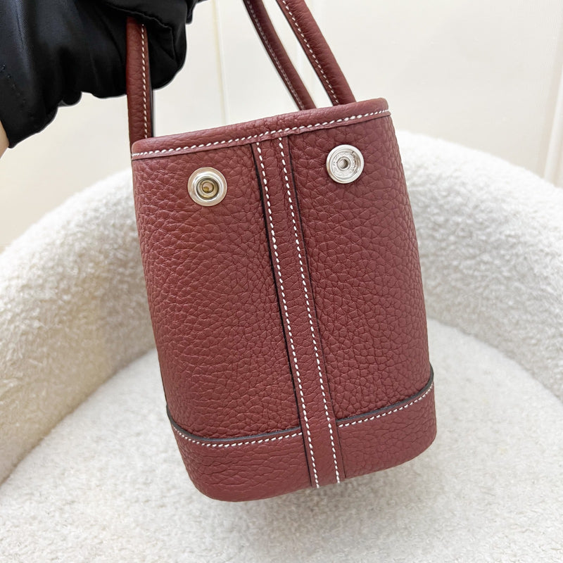 [Local Set - Jun 2025] Hermes Mini Garden Party 23 in Rouge H Negonda Leather and PHW