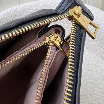 LV Coussin PM Handbag in Black Puffy Lambskin and GHW