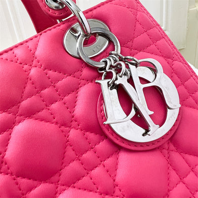 Dior Medium Lady Dior in Pink Lambskin and GHW