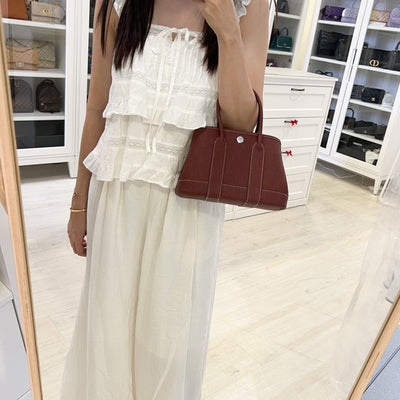 [Local Set - Jun 2025] Hermes Mini Garden Party 23 in Rouge H Negonda Leather and PHW