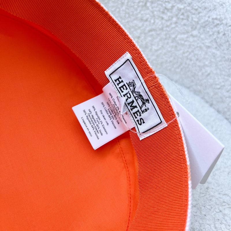 Hermes Vauban Cap (Casquette Femme Vauban Tolie) in Rose Pop Size 58
