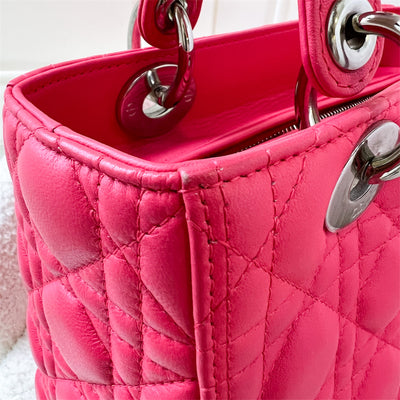 Dior Medium Lady Dior in Pink Lambskin and GHW