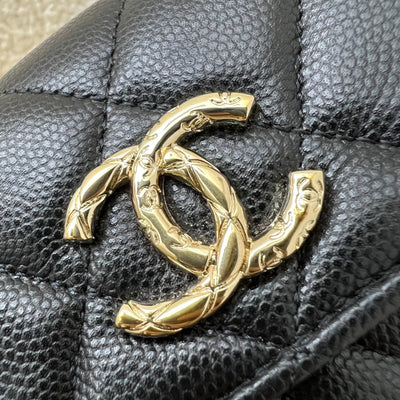 Chanel 24A Long Wallet in Black Caviar and LGHW (Model: AP3972)