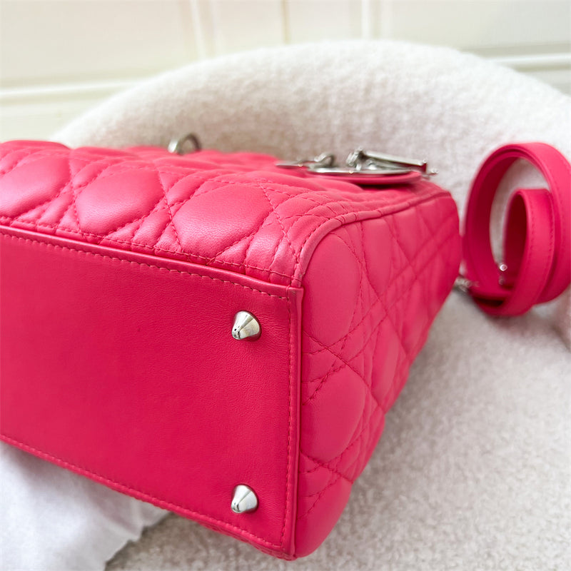 Dior Medium Lady Dior in Pink Lambskin and GHW