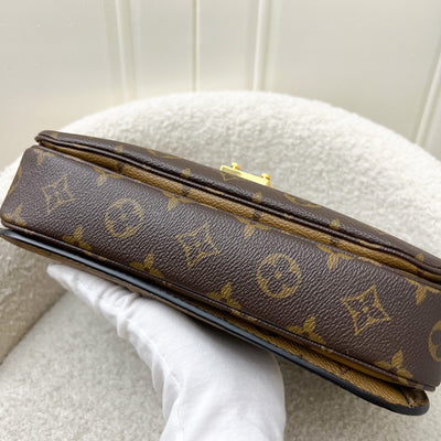 LV Pochette Metis in Reverse Monogram Canvas, Black Leather and GHW