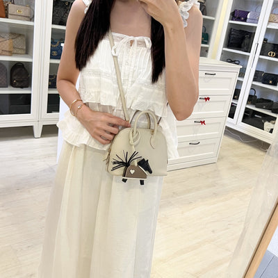 Hermes Bolide 1923 Mini in Beton Evercolor Leather and GHW