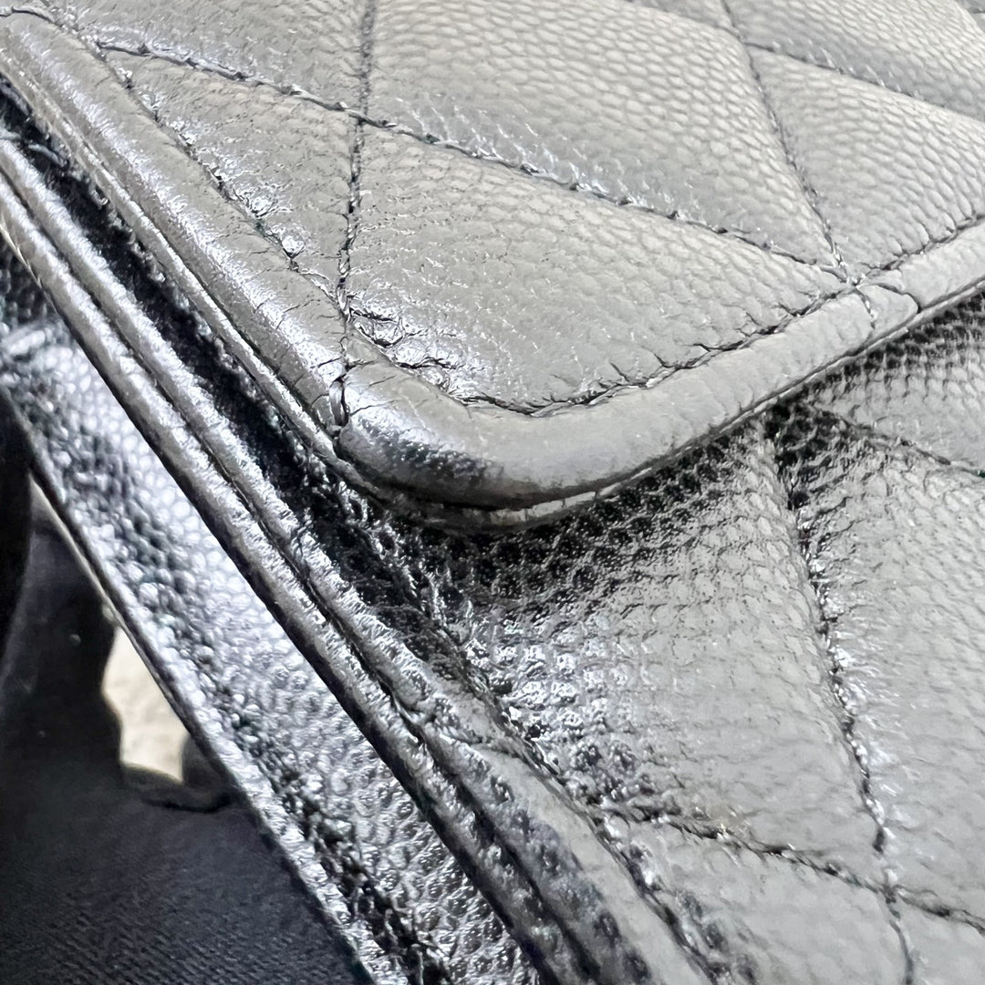 Chanel 24A Long Wallet in Black Caviar and LGHW (Model: AP3972