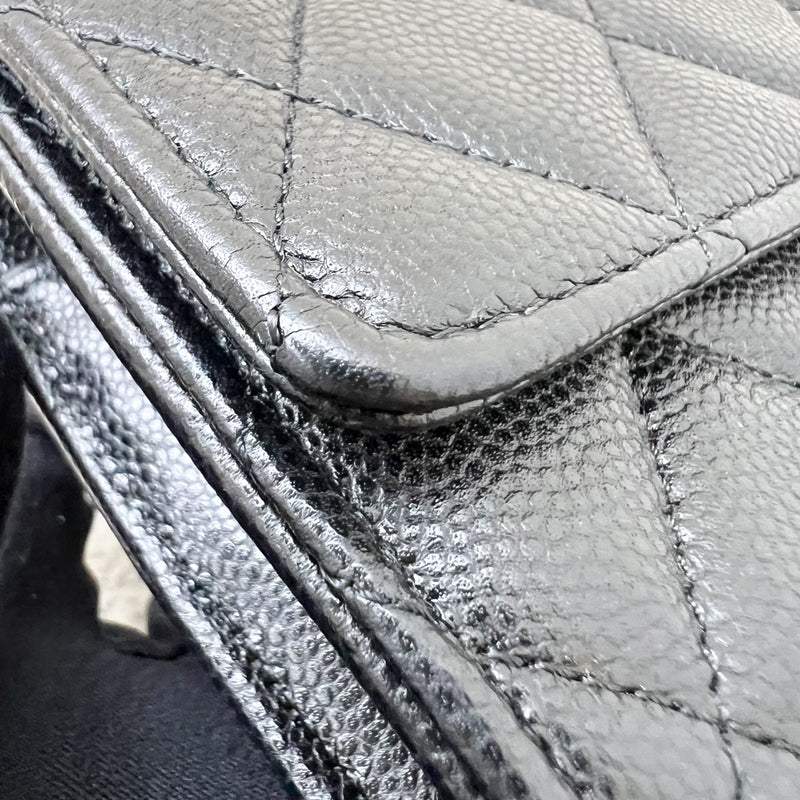 Chanel 24A Long Wallet in Black Caviar and LGHW (Model: AP3972)