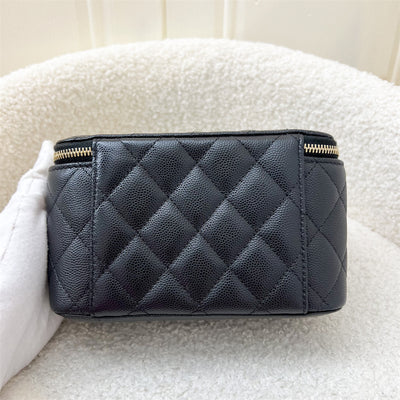 Chanel 20P / 22C Small Vanity in Black Caviar and LGHW