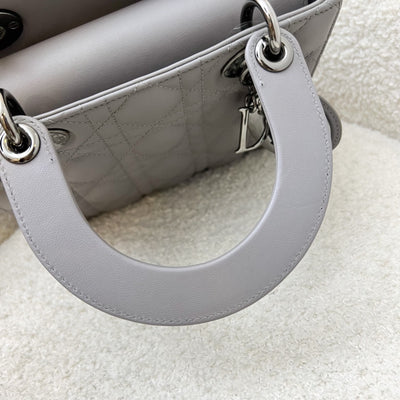 Dior Lady Dior My ABCDior Small Bag in Grey Lambskin and LGHW