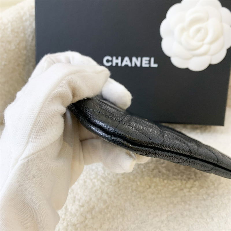 Chanel Mini O-Case Pouch in Black Caviar and GHW