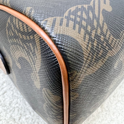 Celine Small Boston Bag in Triomphe Canvas, Calfskin and GHW (Model: 197582EIP.04LU)