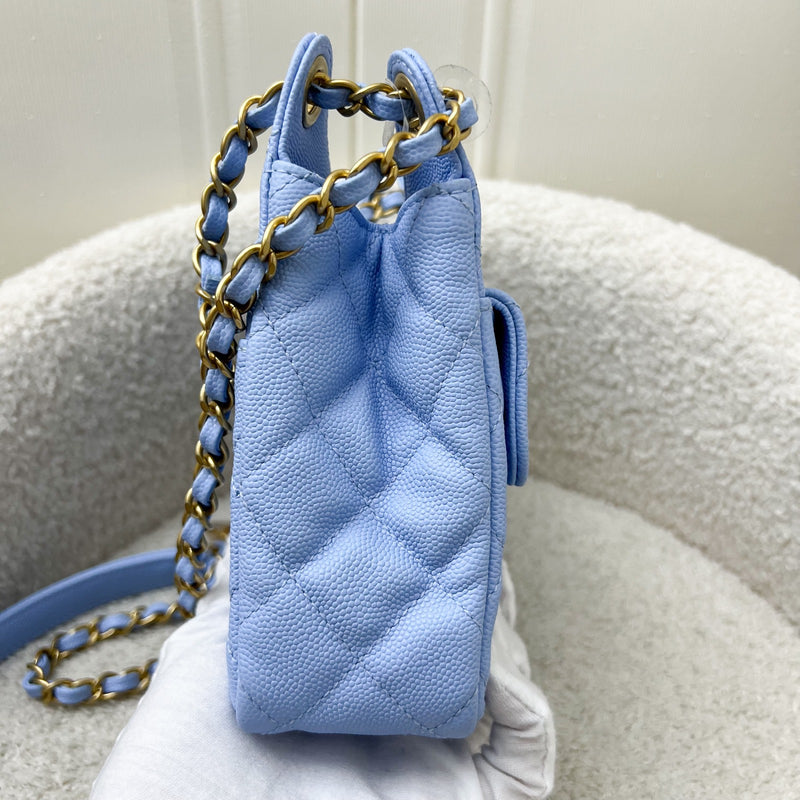 Chanel 23P Hobo Bag in Periwinkle Blue Caviar and AGHW