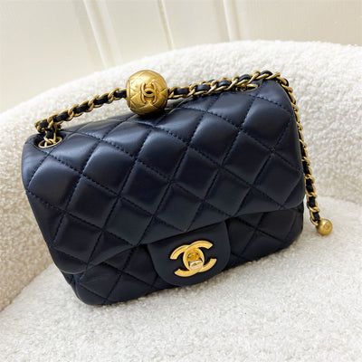 Chanel Pearl Crush Square Mini Flap in Navy Lambskin AGHW