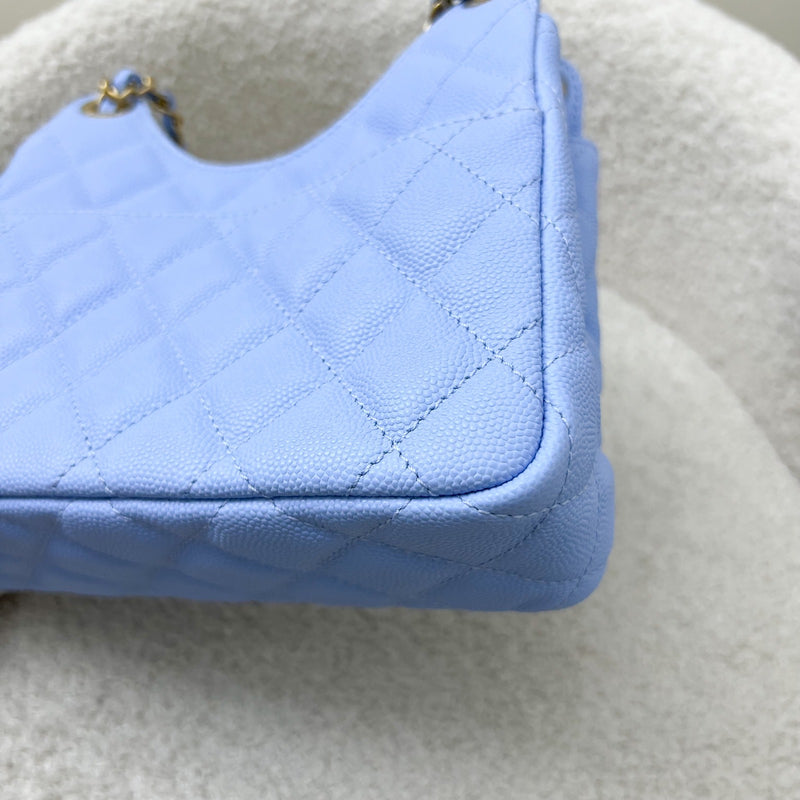 Chanel 23P Hobo Bag in Periwinkle Blue Caviar and AGHW