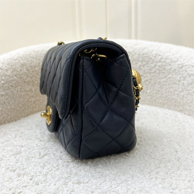 Chanel Pearl Crush Square Mini Flap in Navy Lambskin AGHW