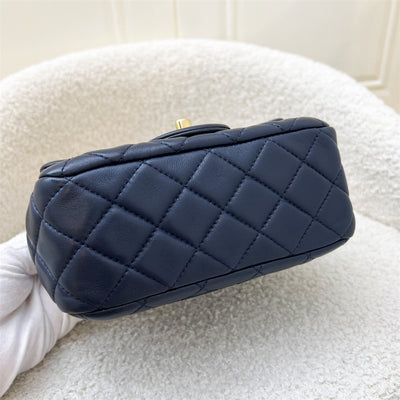 Chanel Pearl Crush Square Mini Flap in Navy Lambskin AGHW