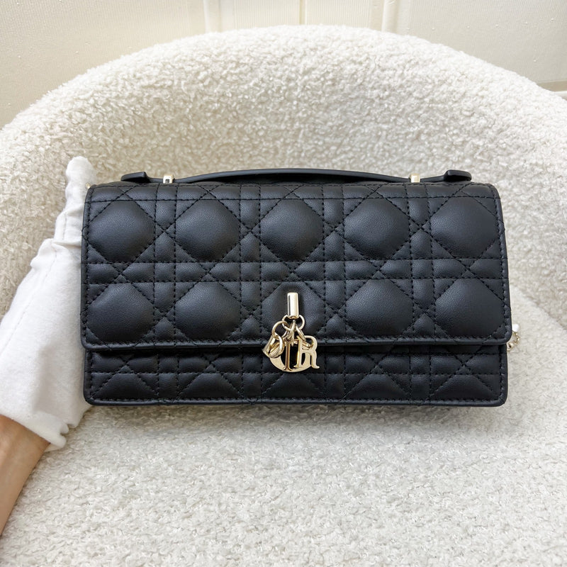 Dior My Dior Mini Bag in Black Cannage Lambskin and LGHW (Model: S0980ONMJ)