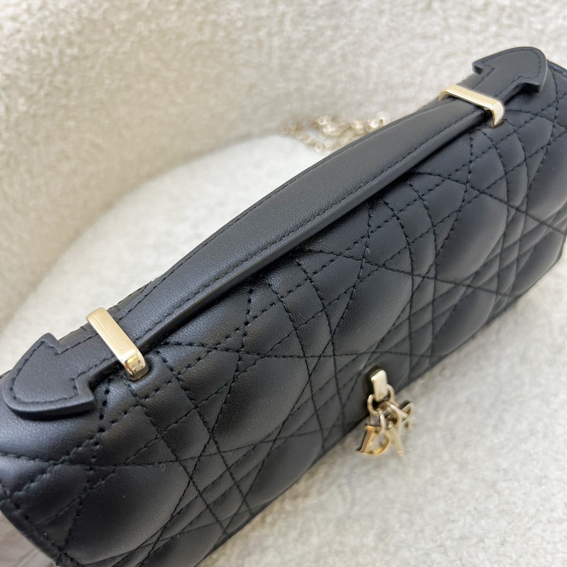 Dior My Dior Mini Bag in Black Cannage Lambskin and LGHW (Model: S0980ONMJ)