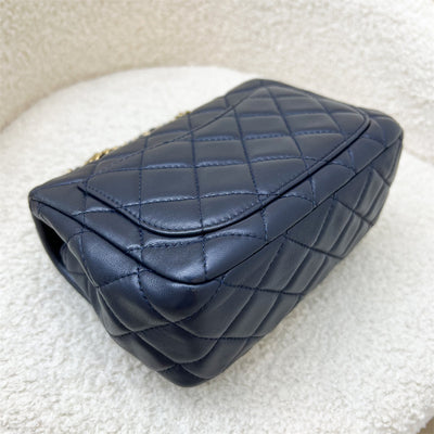 Chanel Pearl Crush Square Mini Flap in Navy Lambskin AGHW