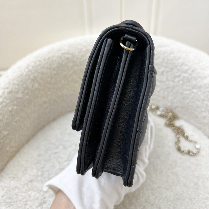 Dior My Dior Mini Bag in Black Cannage Lambskin and LGHW (Model: S0980ONMJ)
