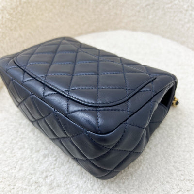 Chanel Pearl Crush Square Mini Flap in Navy Lambskin AGHW