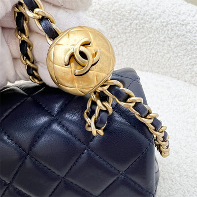 Chanel Pearl Crush Square Mini Flap in Navy Lambskin AGHW