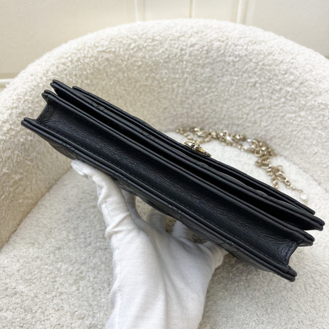 Dior My Dior Mini Bag in Black Cannage Lambskin and LGHW