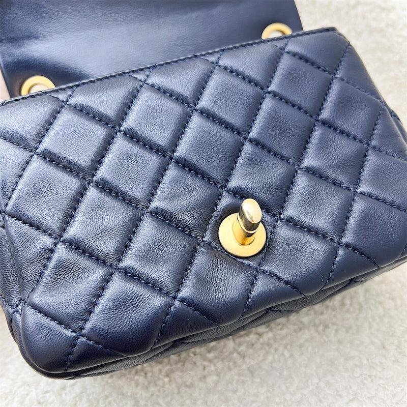 Chanel Pearl Crush Square Mini Flap in Navy Lambskin AGHW