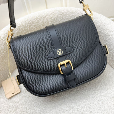 LV Saumur BB in Black Epi Leather and GHW (Model: M23469)