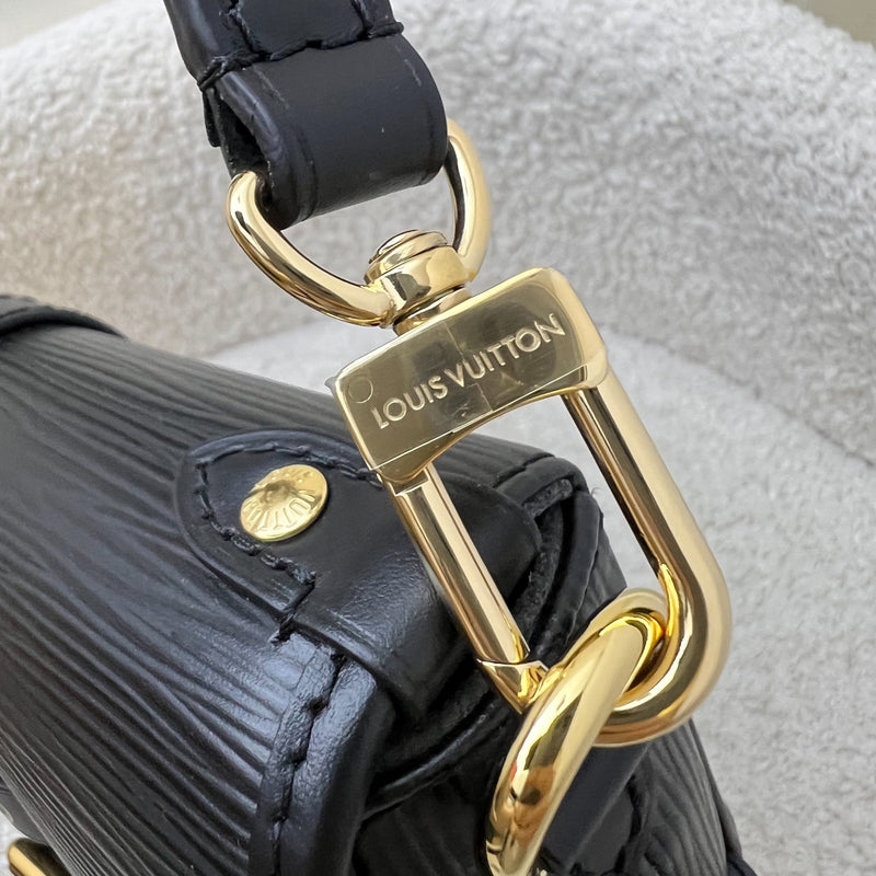 LV Saumur BB in Black Epi Leather and GHW (Model: M23469)