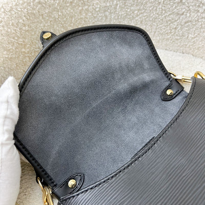 LV Saumur BB in Black Epi Leather and GHW (Model: M23469)