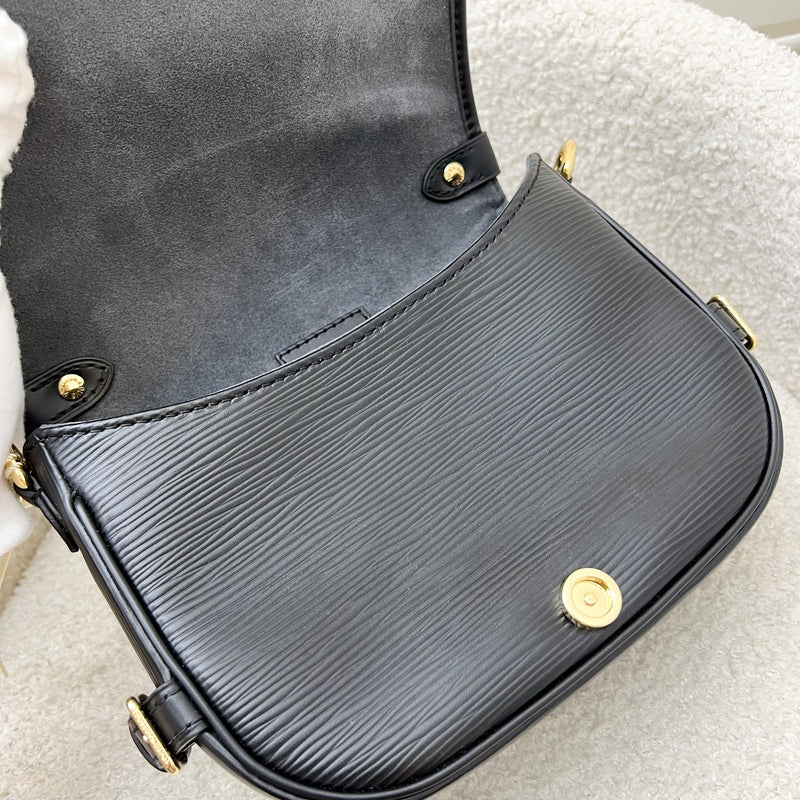 LV Saumur BB in Black Epi Leather and GHW (Model: M23469)