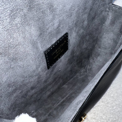 LV Saumur BB in Black Epi Leather and GHW (Model: M23469)