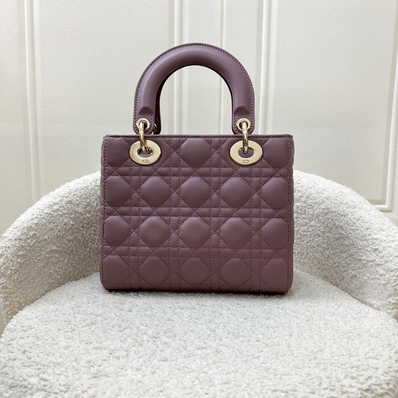 Dior Lady Dior My ABCDior Small Bag in Peony Pink Lambskin and LGHW (Model: M0538ONGE) (Colour code: M81P)