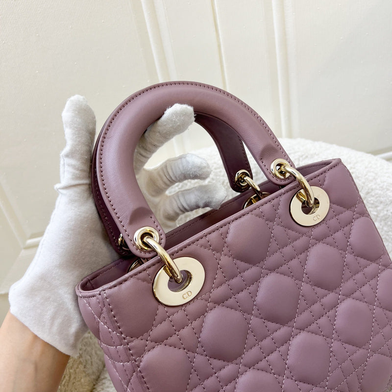 Dior Lady Dior My ABCDior Small Bag in Peony Pink Lambskin and LGHW (Model: M0538ONGE) (Colour code: M81P)
