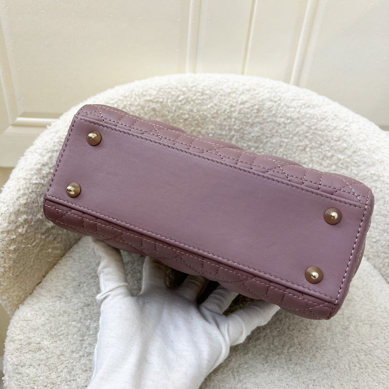 Dior Lady Dior My ABCDior Small Bag in Peony Pink Lambskin and LGHW (Model: M0538ONGE) (Colour code: M81P)